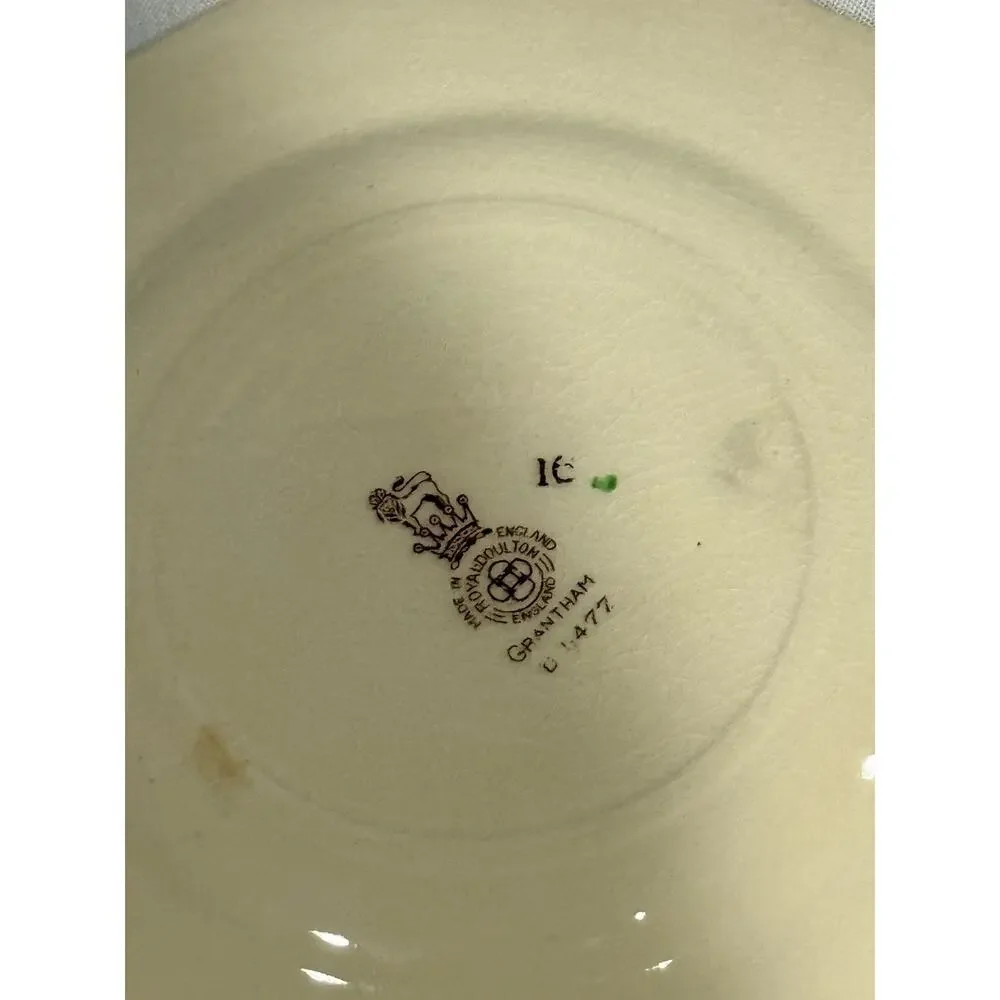 Royal Doulton Grantham Plates Set of 9 England Vintage 8” Floral Dinnerware